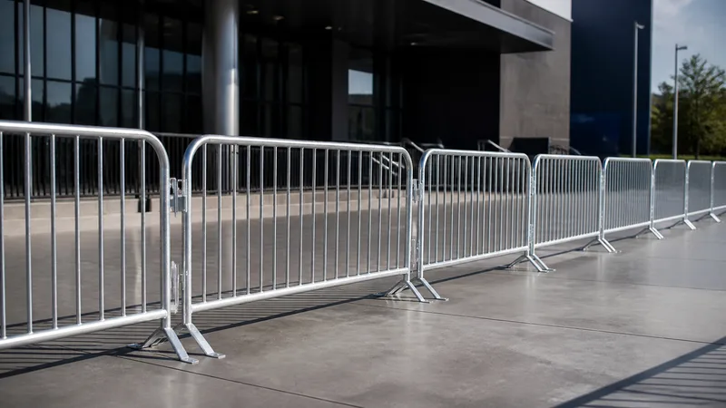 Galvanized Crowd Control Barriers rental equipment