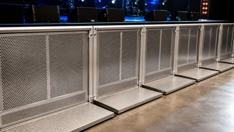 Aluminium Stage Barriers rental equipment